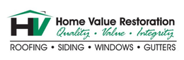 HOME VALUE RESTORATION QUALITY VALUE INTEGRITY ROOFING SIDING WINDOWS GUTTERS trademark