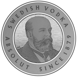 SWEDISH VODKA ABSOLUT SINCE 1879 trademark