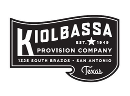 KIOLBASSA PROVISION COMPANY EST. 1949 1325 SOUTH BRAZOS SAN ANTONIO TEXAS trademark