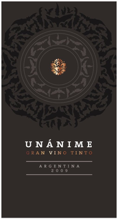 UNANIME GRAN VINO TINTO ARGENTINA 2009 trademark