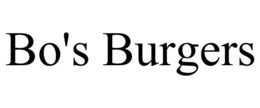 BO'S BURGERS trademark