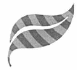 A LEAF DEVICE WITH STRIPES trademark
