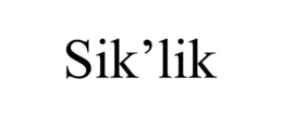 SIK'LIK trademark