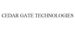 CEDAR GATE TECHNOLOGIES trademark