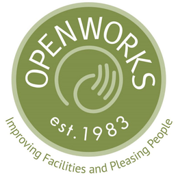 OPENWORKS EST.1983 IMPROVING FACILITIESAND PEOPLE PLEASING trademark