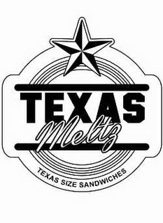 TEXAS MELTZ TEXAS SIZE SANDWICHES trademark