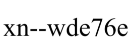 XN--WDE76E trademark