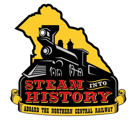 STEAM INTO HISTORY ABOARD THE NORTHERN CENTRAL RAILWAY trademark