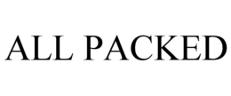ALL PACKED trademark
