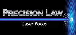 PRECISION LAW LASER FOCUS trademark
