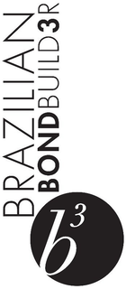 THE MARK CONSISTS OF A LOWERCASE LETTER B WITH A SMALL 3 IN THE UPPER RIGHT CORNER, AND IS ENCLOSED IN A CIRCLE. THE WORD BRAZILIAN IS IN ALL CAPITAL LETTERS, AND IS ABOVE AND THE THE LEFT OF THE CIRCLE. THE WORD BONDUILDER IS ONE WORD IN ALL CAPITAL LETTERS AND LOCATED ABOVE THE CIRCLE AND TO THE RIGHT OF BRAZILIAN, AND IS SPELLED BONDBUILD3R WITH A NUMBER 3 IN PLACE OF THE LETTER E FOR PURPOSES OF BRANDING AND LOGO. NO COLOR IS CLAIMED IN THIS MARK. trademark