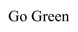 GO GREEN trademark