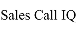SALES CALL IQ trademark