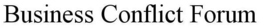 BUSINESS CONFLICT FORUM trademark