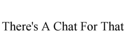 THERE'S A CHAT FOR THAT trademark