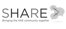 SHARE BRINGING THE HAE COMMUNITY TOGETHER trademark