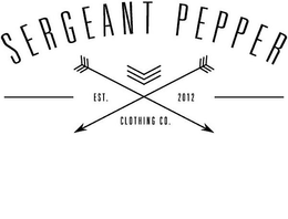SERGEANT PEPPER EST. 2012 CLOTHING CO. trademark