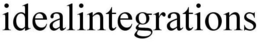 IDEALINTEGRATIONS trademark