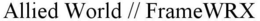 ALLIED WORLD // FRAMEWRX trademark