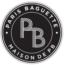 PB · PARIS BAGUETTE · MAISON DE PB trademark