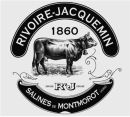 RIVOIRE-JACQUEMIN SALINES DE MONTMOROT (JURA) 1860 DÉPOSÉ R'J DÉPOSÉ trademark