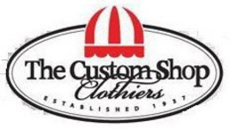 THE CUSTOM SHOP CLOTHIERS ESTABLISHED 1937 trademark