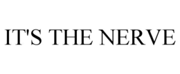 IT'S THE NERVE trademark