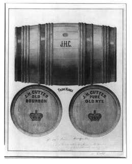J.H.C. J.H. CUTTER OLD BOURBON TRADEMARKS J.H. CUTTER PURE OLD RYE trademark