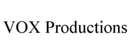 VOX PRODUCTIONS trademark