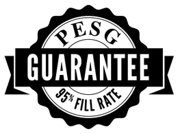 PESG 95% FILL RATE GUARANTEE trademark