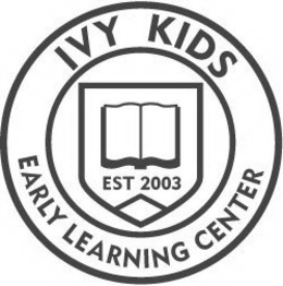 IVY KIDS EARLY LEARNING CENTER EST 2003 trademark