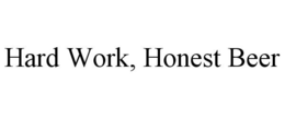 HARD WORK, HONEST BEER trademark