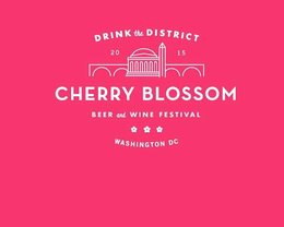 DRINK THE DISTRICT CHERRY BLOSSOM BEER AND WINE FESTIVAL WASHINGTON DC 2015 trademark