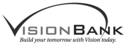 VISIONBANK BUILD YOUR TOMORROW WITH VISION TODAY. trademark