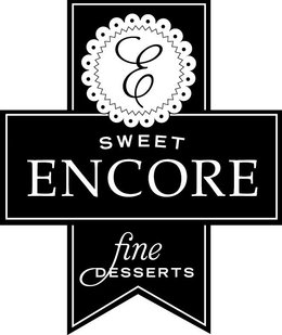 E SWEET ENCORE FINE DESSERTS trademark