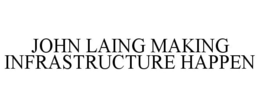 JOHN LAING MAKING INFRASTRUCTURE HAPPEN trademark