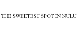 THE SWEETEST SPOT IN NULU trademark