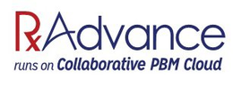 RXADVANCE RUNS ON COLLABORATIVE PBM CLOUD trademark