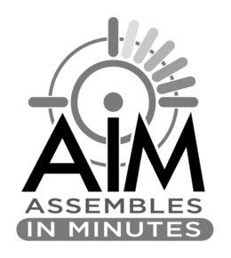 AIM ASSEMBLES IN MINUTES trademark