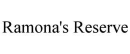 RAMONA'S RESERVE trademark