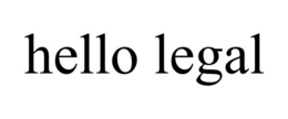HELLO LEGAL trademark
