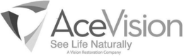 ACEVISION SEE LIFE NATURALLY A VISION RESTORATION COMPANY trademark