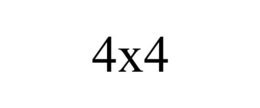 4X4 trademark