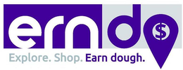 ERNDO EXPLORE. SHOP. EARN DOUGH. trademark