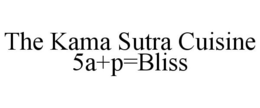 THE KAMA SUTRA CUISINE 5A+P=BLISS trademark