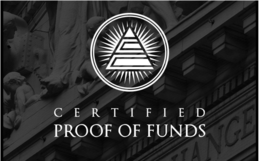 CERTIFIED PROOF OF FUNDS trademark