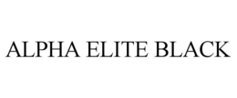 ALPHA ELITE BLACK trademark