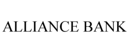 ALLIANCE BANK trademark