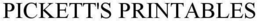 PICKETT'S PRINTABLES trademark