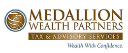 MEDALLION WEALTH PARTNERS TAX & ADVISORY SERVICES. WEALTH WITH CONFIDENCE. trademark